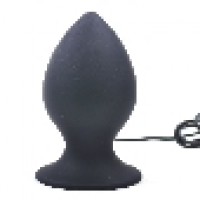 Anal Plug Vibrating 7-Speed Silicone Black